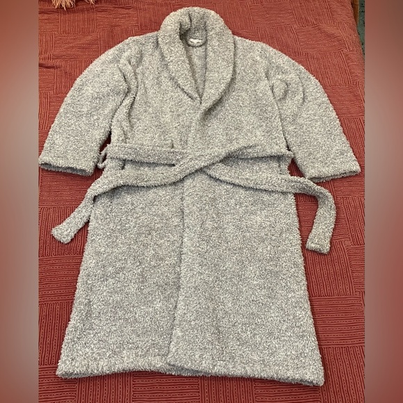Love & Lore women’s size small / medium Gray plush Fleece Robe - Picture 1 of 11